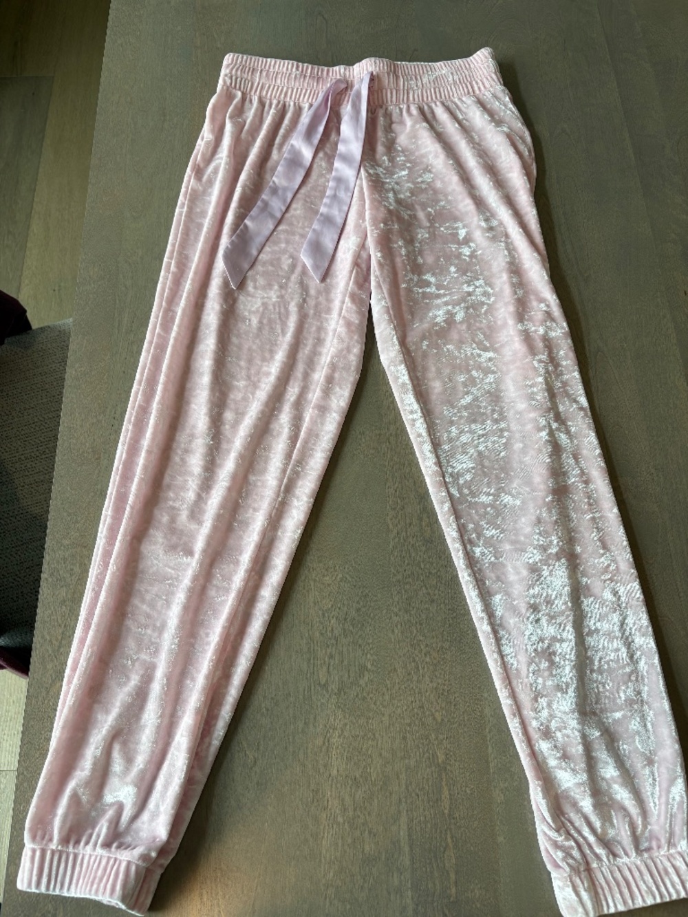 Victoria's Secret Pink Velvet Jogger Pajama Pants